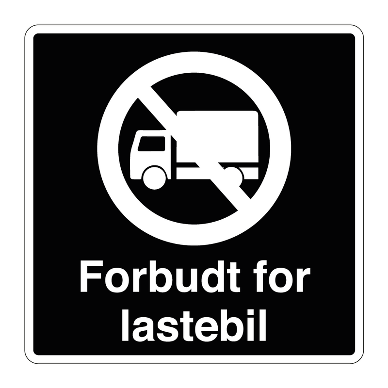 Forbudt for lastebil