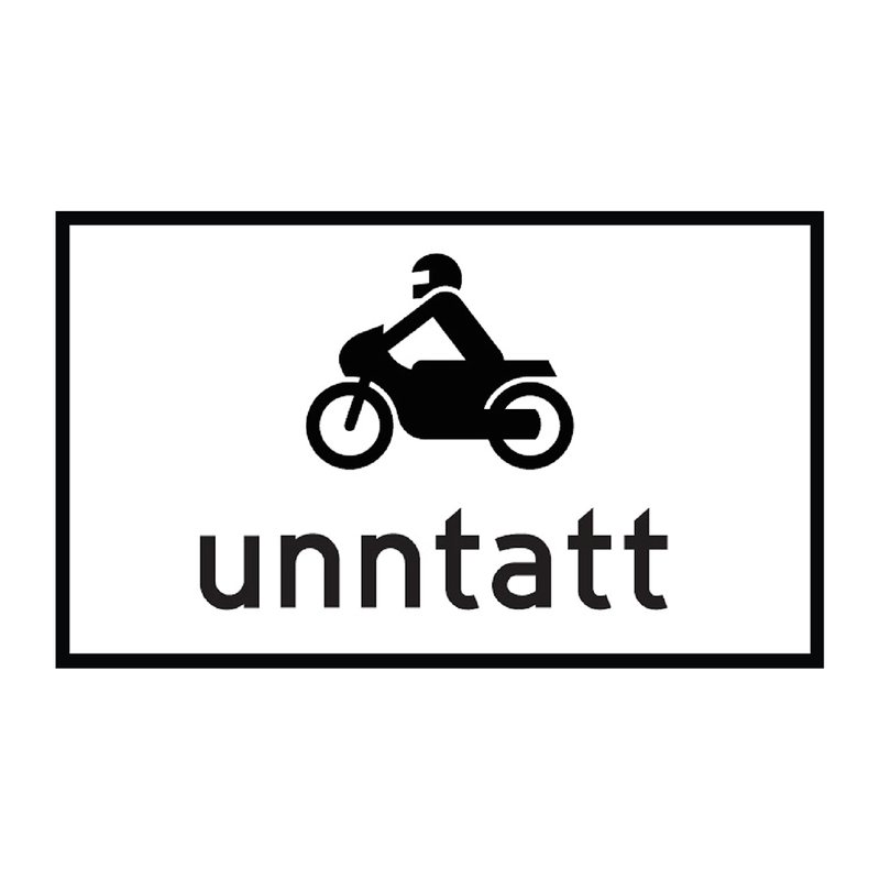 807.6U Motorsykkel og moped unntatt & 807.6U Motorsykkel og moped unntatt