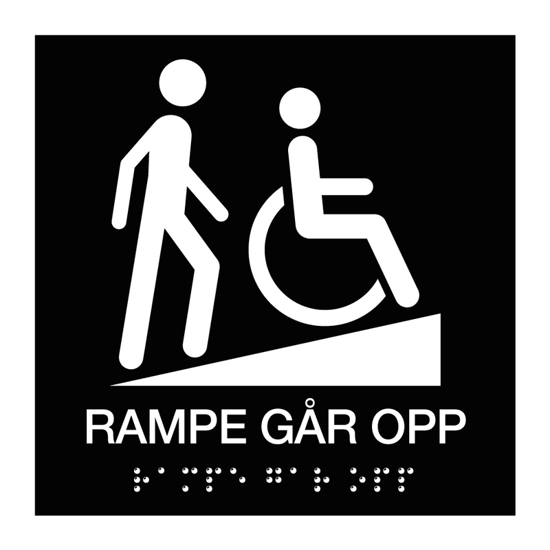 Rampe går opp - Taktil