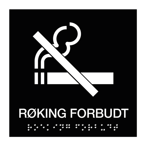 Røking forbudt - Taktil