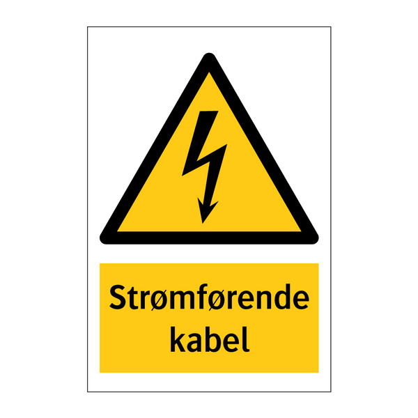 Strømførende kabel