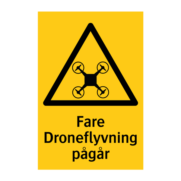 Fare Droneflyvning pågår