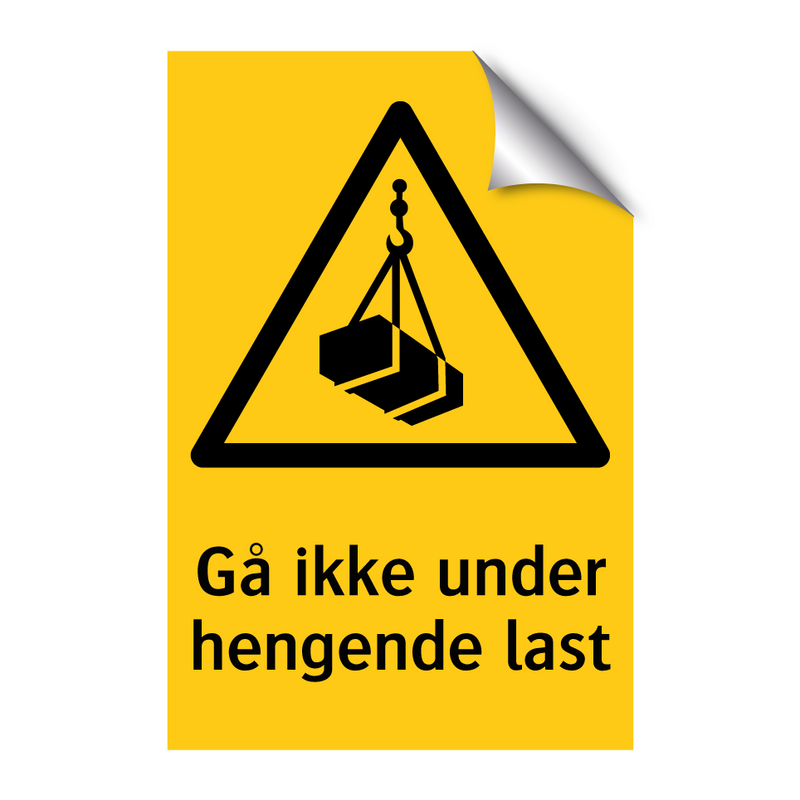 Gå ikke under hengende last