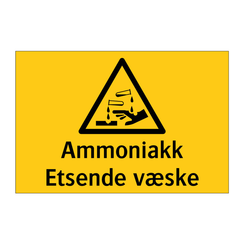 Ammoniakk etsende væske