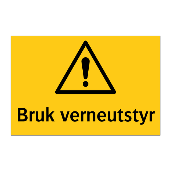 Bruk verneutstyr