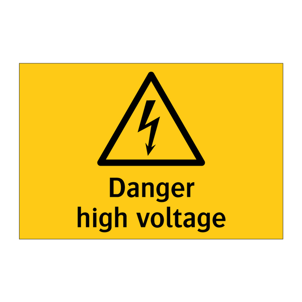 Danger High voltage