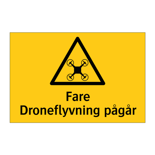 Fare Droneflyvning pågår