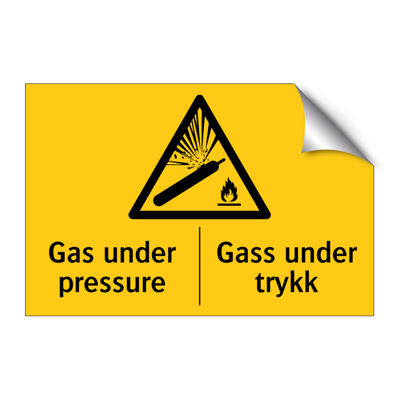 Gas under pressure Gass under trykk