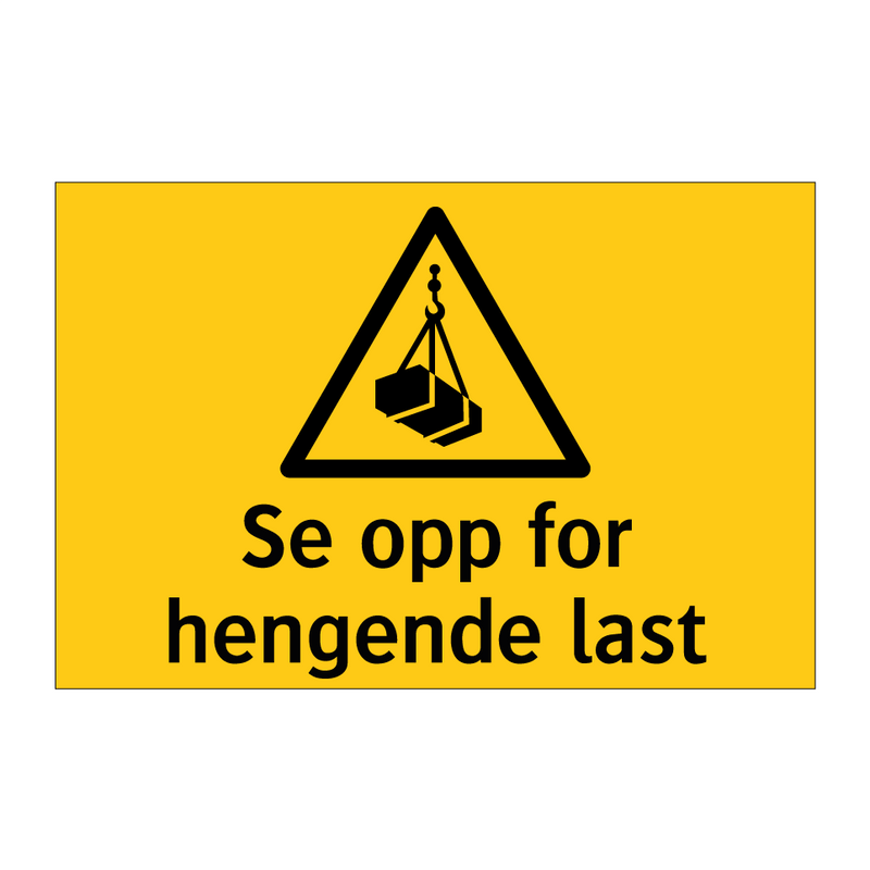 Se opp for hengende last