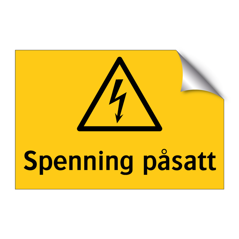 Spenning påsatt