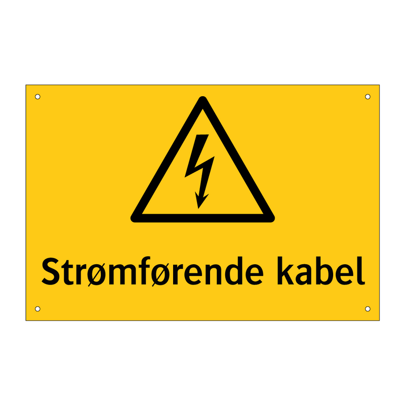 Strømførende kabel