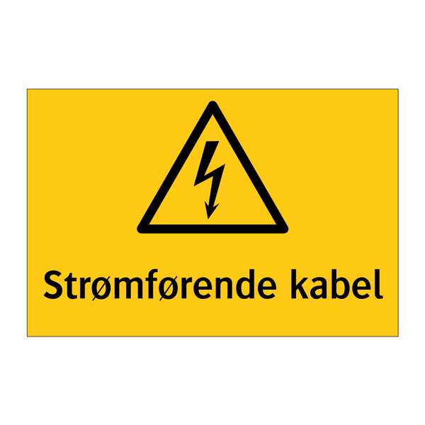 Strømførende kabel