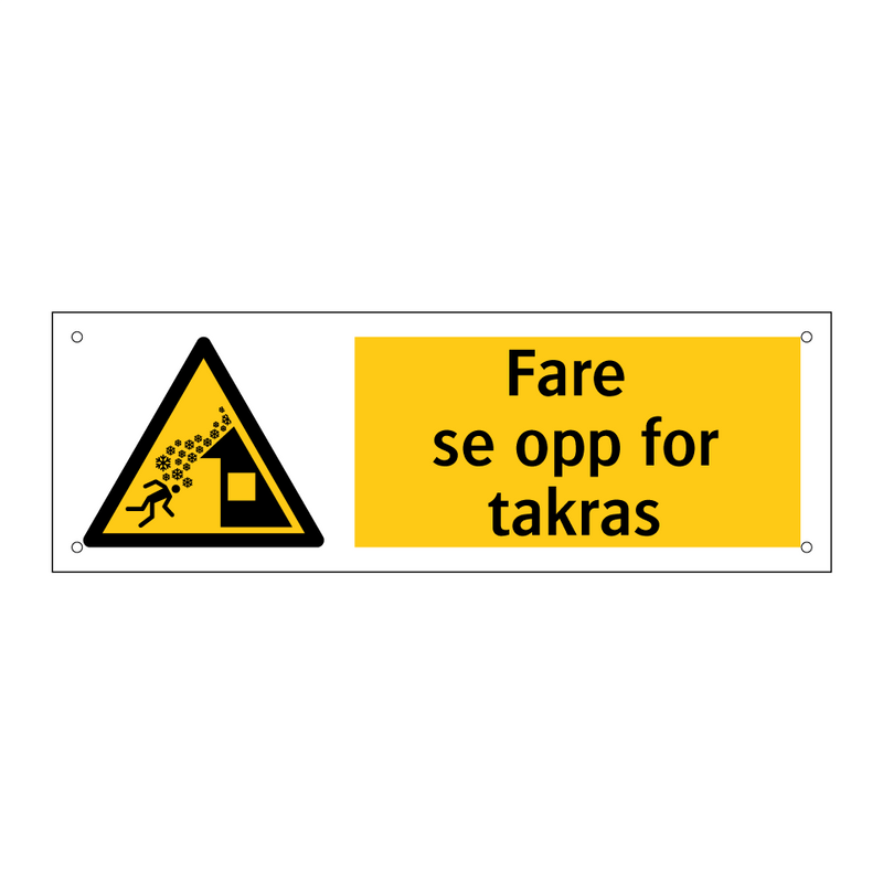 Fare se opp for takras!