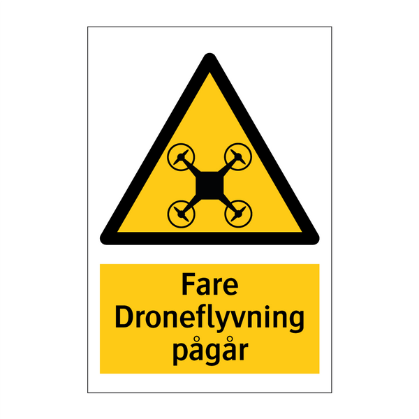 Fare Droneflyvning pågår