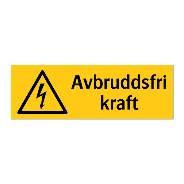 Avbruddsfri kraft