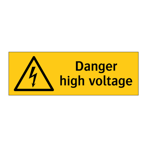 Danger High voltage