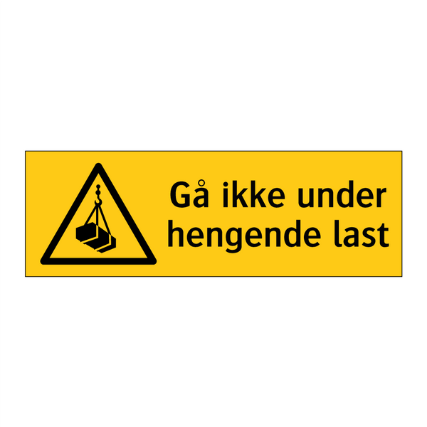 Gå ikke under hengende last