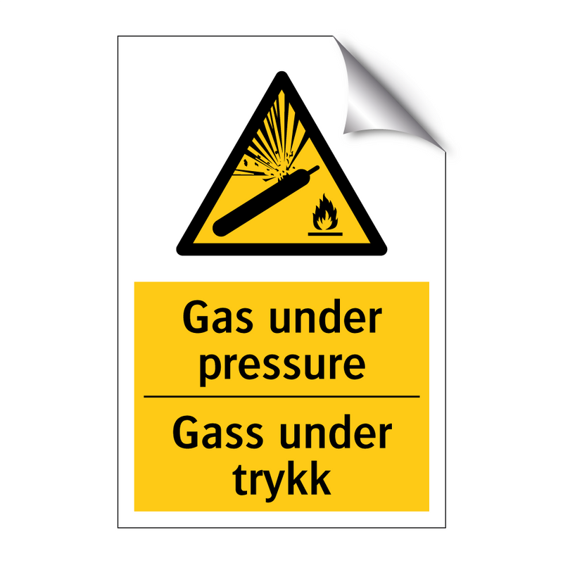 Gas under pressure Gass under trykk