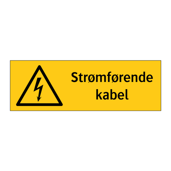 Strømførende kabel