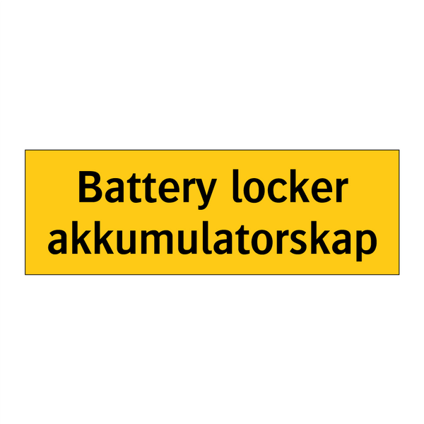 Battery locker Akkumulatorskap