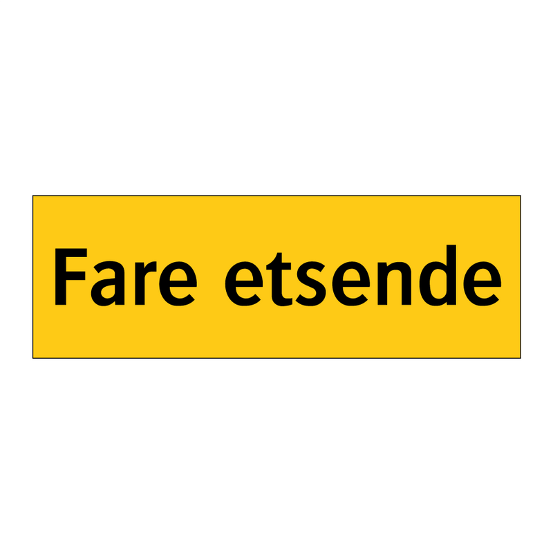 Fare etsende