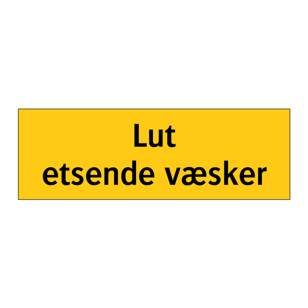 LUT Etsende væsker