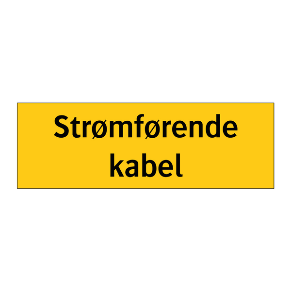 Strømførende kabel