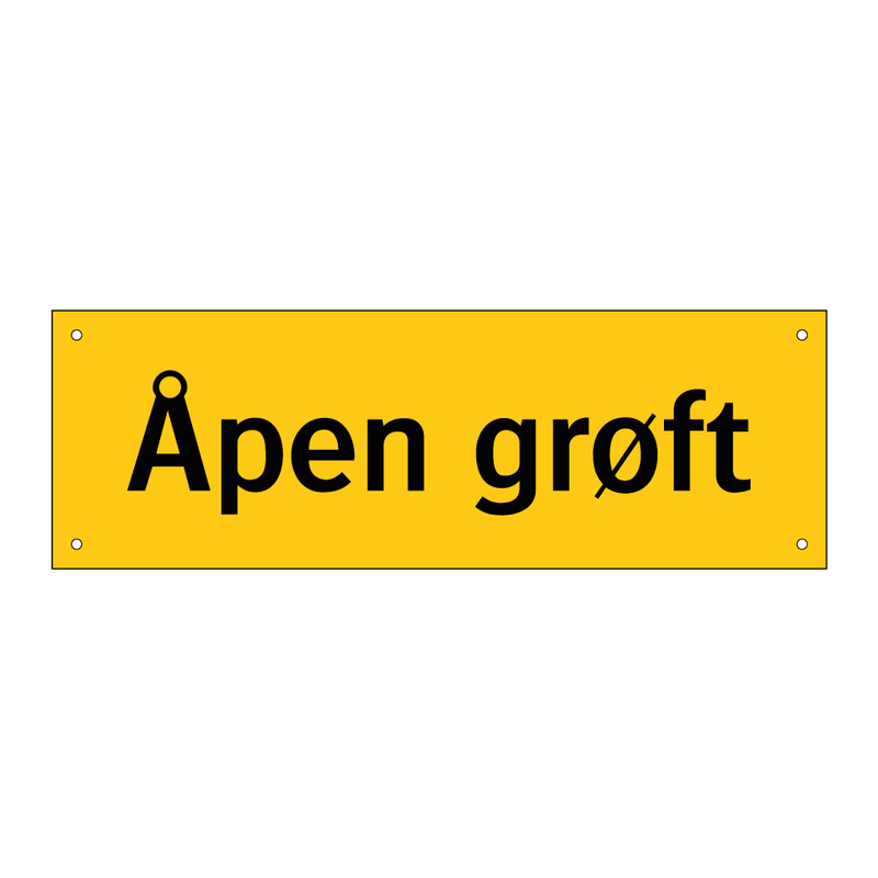 Åpen grøft