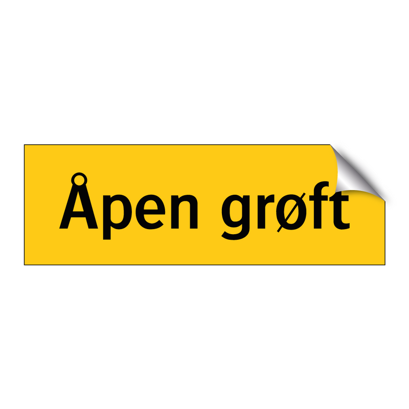 Åpen grøft